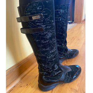 EUC Alviero Martini black boots size 9